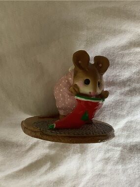 Wee Forest Folk Chris-Mouse Stocking, Annette Petersen 1986
